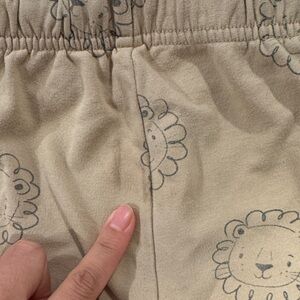 Quincy Mae Tan Lion Print Kids Bottoms - reserved